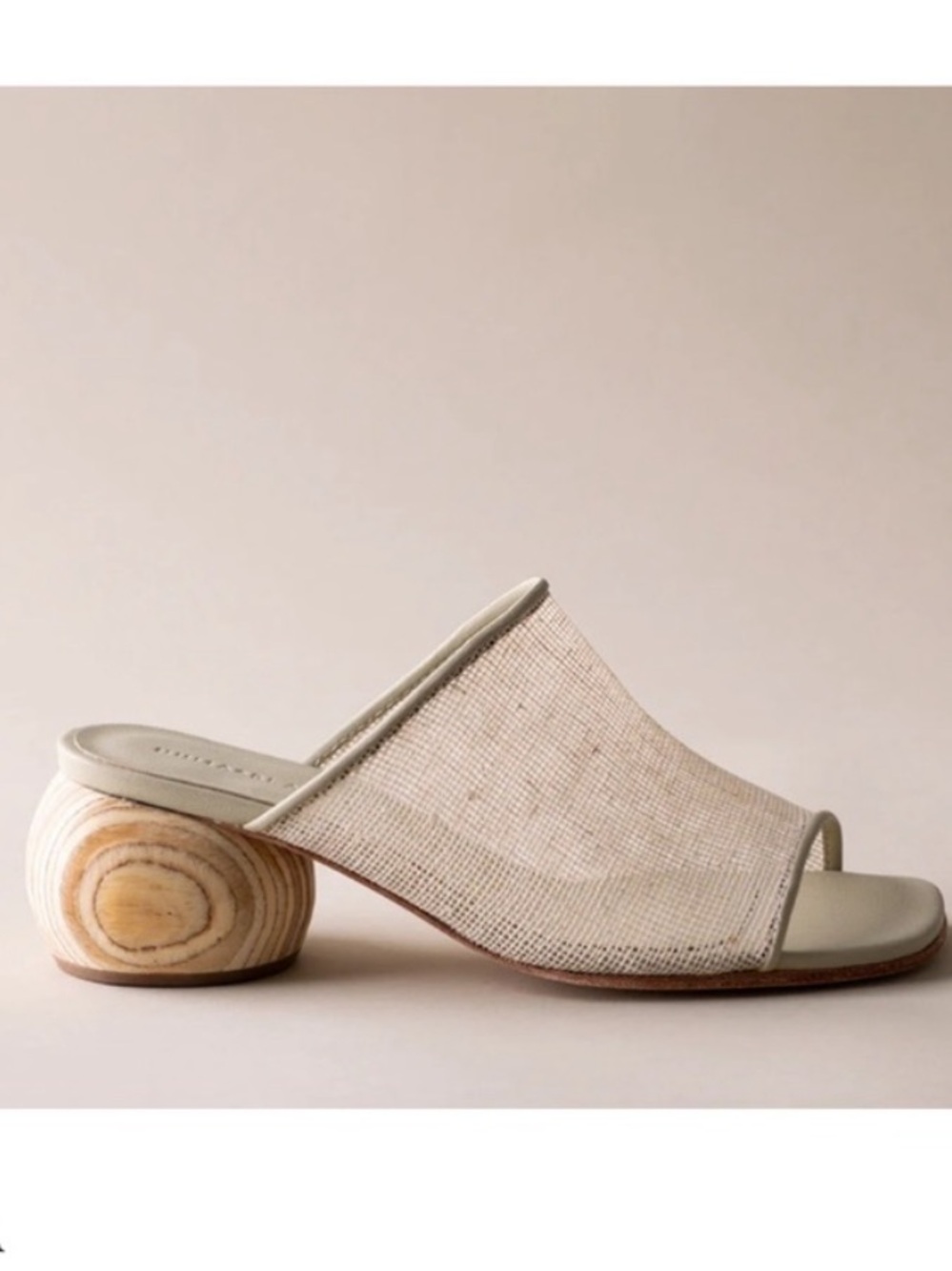 Huma Blanco Milla Jute Mules Sz 41